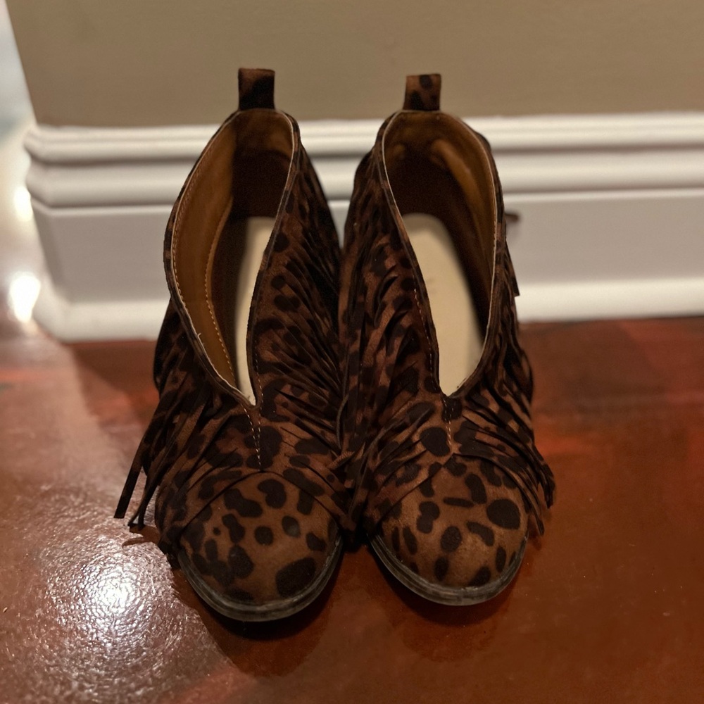 Malo Brown Leopard Ankle Boots